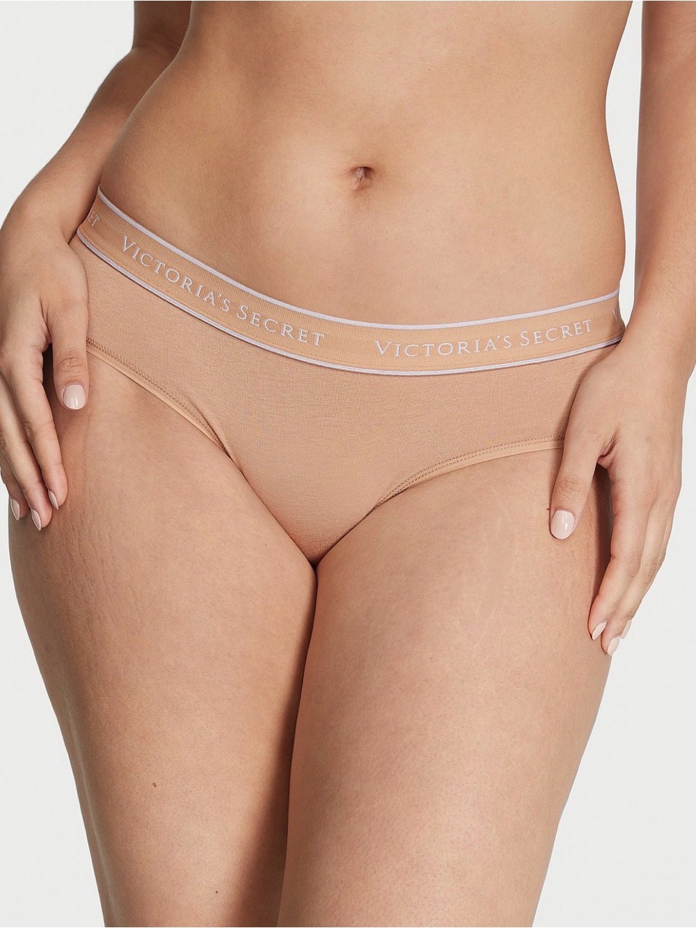 New Victoria's Secret Logo waistband Hiphugger panty medium cotton soft stylish
